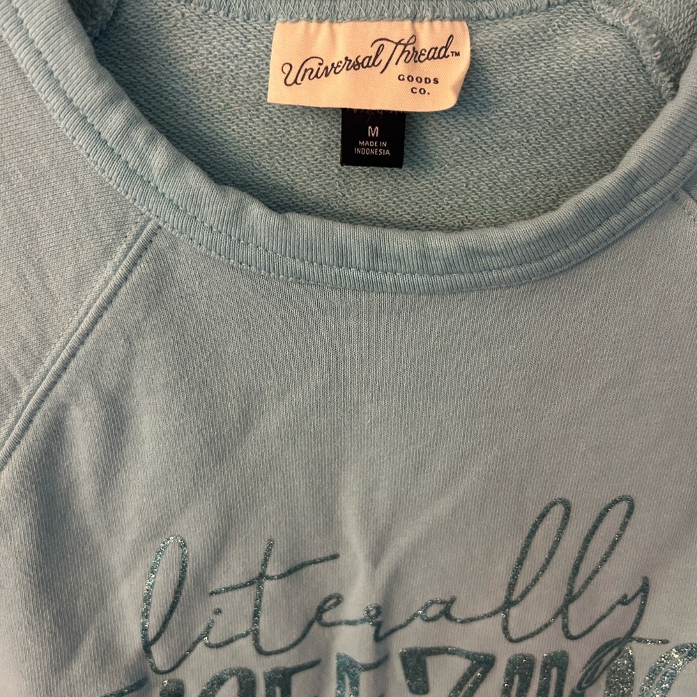 Universal Thread Sky Blue Graphic Sweatshirt